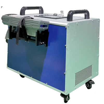 Máquina de limpieza láser de óxido de máquina de láser de metal de avión de enchufe de 100W de productos de metal industrial